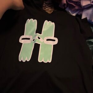 Wonder Nation Black Shirt with Green Graphic